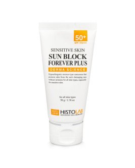 Сонцезахисна есенція для чутливої шкіри SPF 50+ Sensitive skin sun block forever plus SPF 50 + 