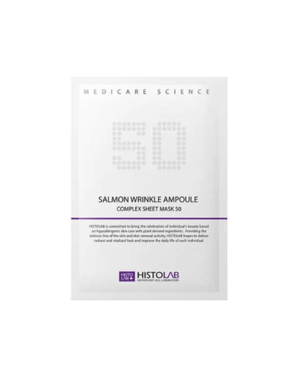 разова маска проти зморшок 1 шт SALMON WRINKLE AMPOULE COMPLEX SHEET MASK 50